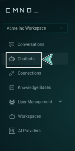Chatbots sidebar